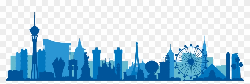 Vegas-skyline - De Skyline Las Vegas Png Clipart