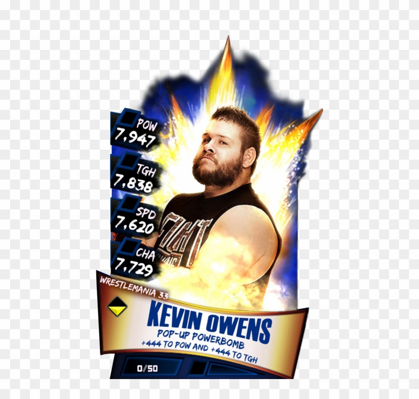 Kevinowens S3 14 Wrestlemania33 - Aj Styles Wrestlemania 33 Wwe Supercard Clipart
