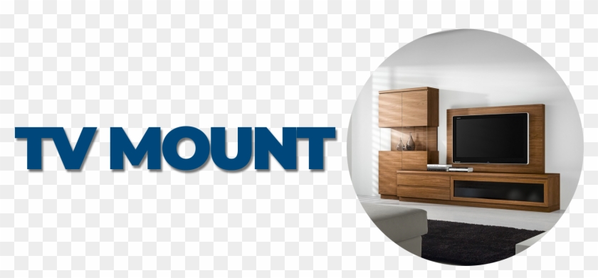 A Large Television Just Doesn't Look Right When It's - Interior Design Clipart #2932528