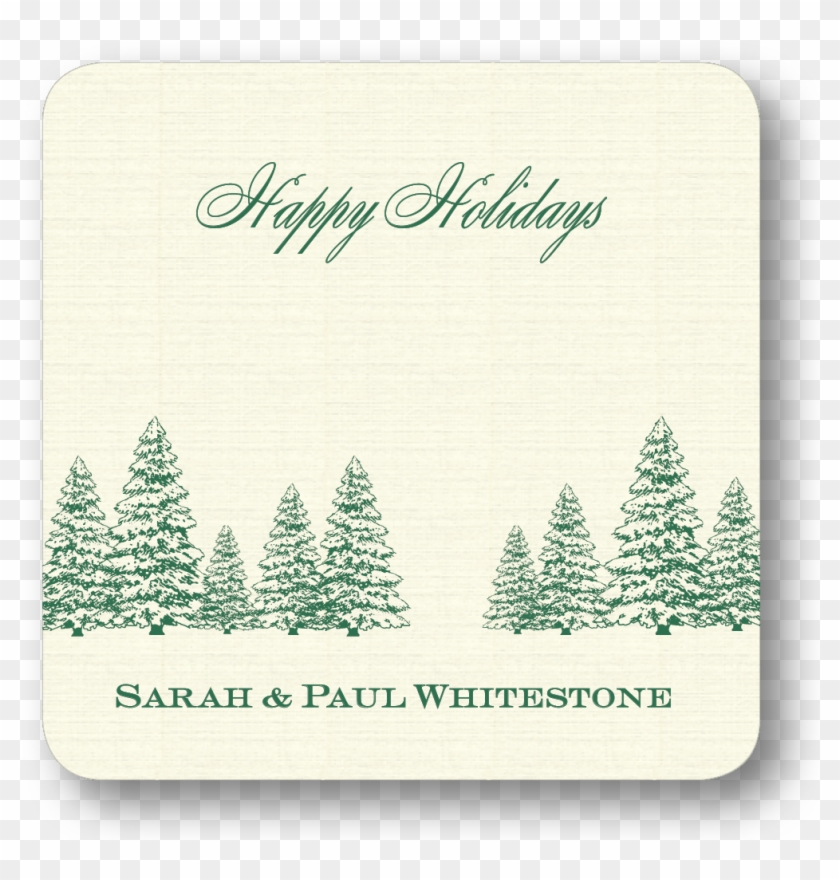 Winter Tree Line - Birthday Clipart