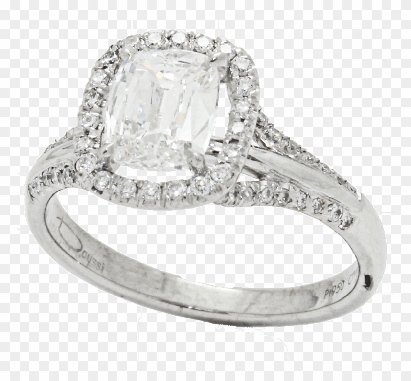 Cushion Cut Engagement Ring A Pawn Png Diamond Ring - Engagement Ring Clipart #2933267