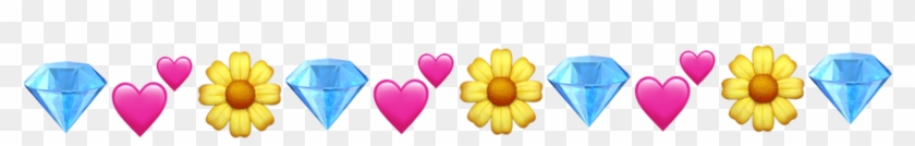 Flower Diamond Heart Emojis Freetoedit Png Diamond Clipart