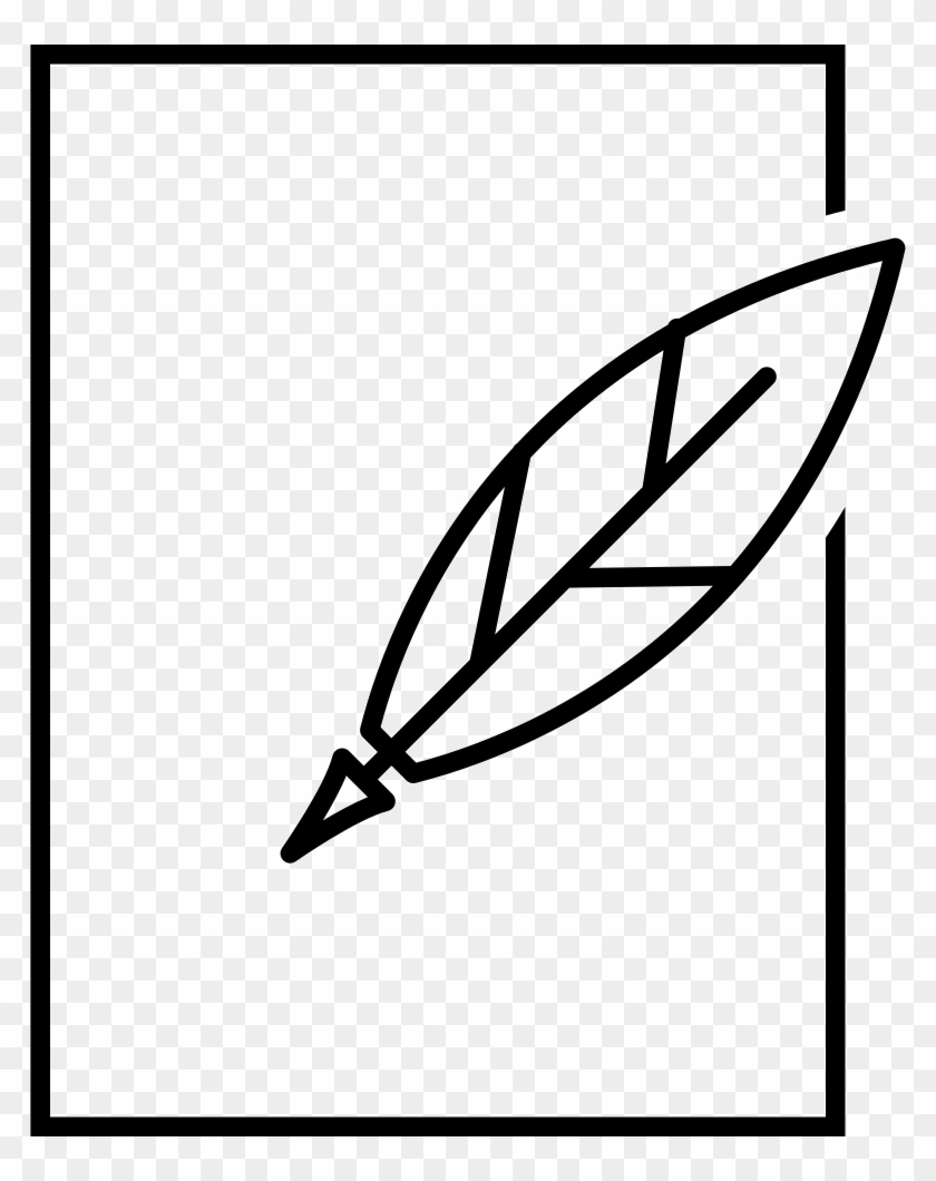 Graphic Stock Feather And Paper Svg Png Icon Free - Feather Pen And Paper Icon Clipart