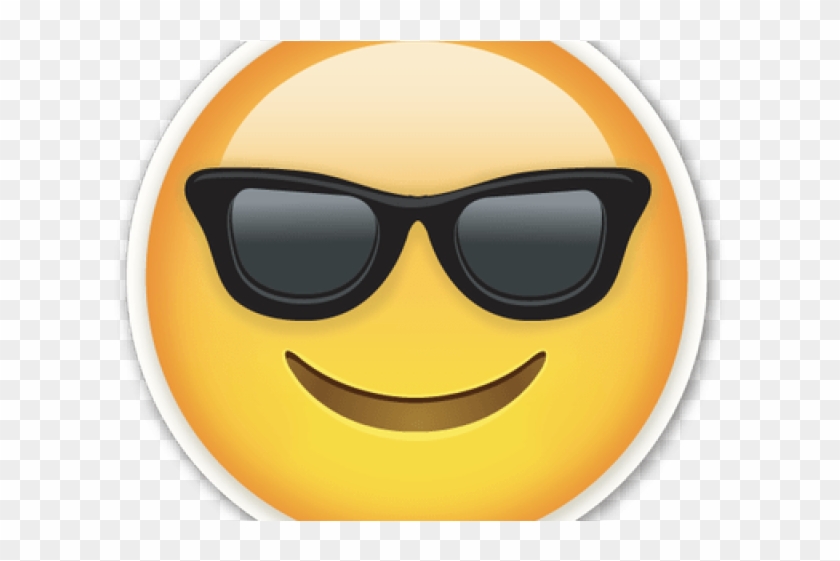 Smiley Face Emoji With No Background - 😎 Png Clipart #2934984