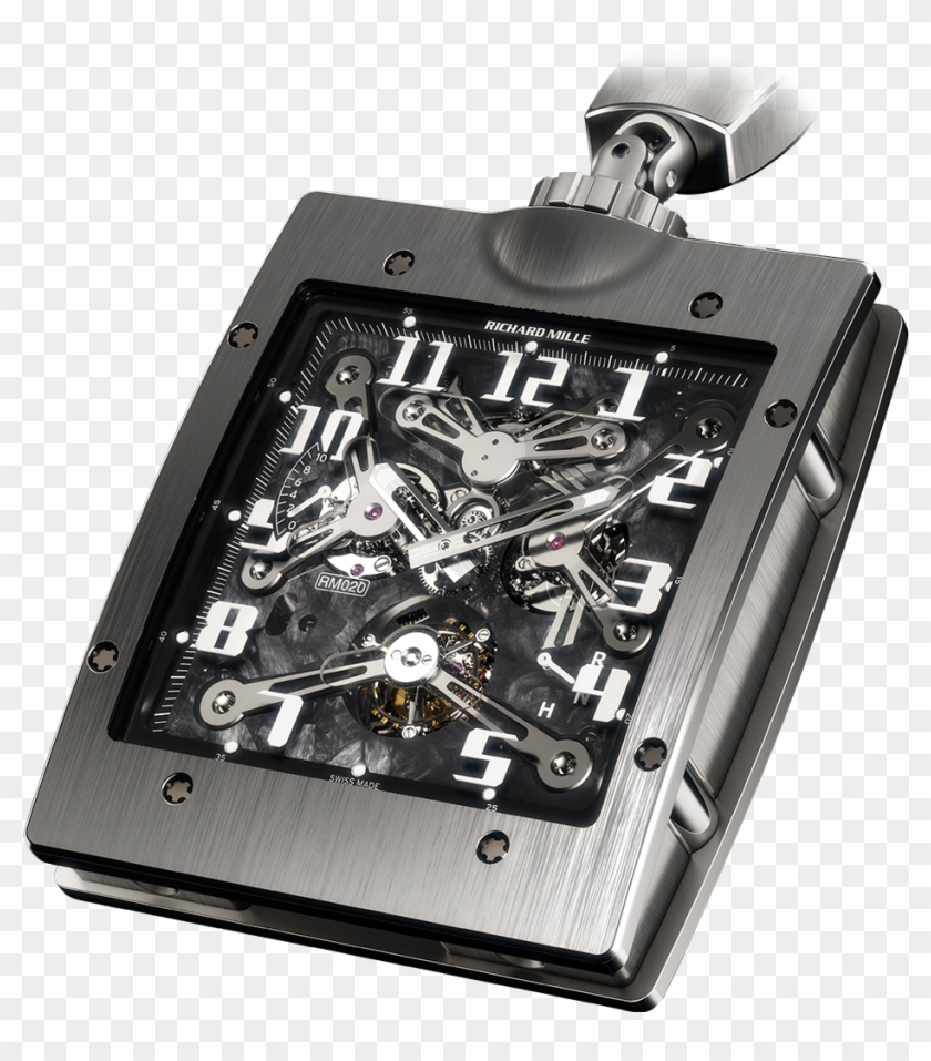 Rm 020-tourbillon - Pocket Watch - Richard Mille Rm 020 Clipart #2935335
