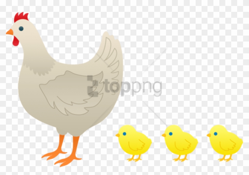 Free Png Baby Chicken Png Png Image With Transparent - Mother Hen And The Chicks Clipart #2935697