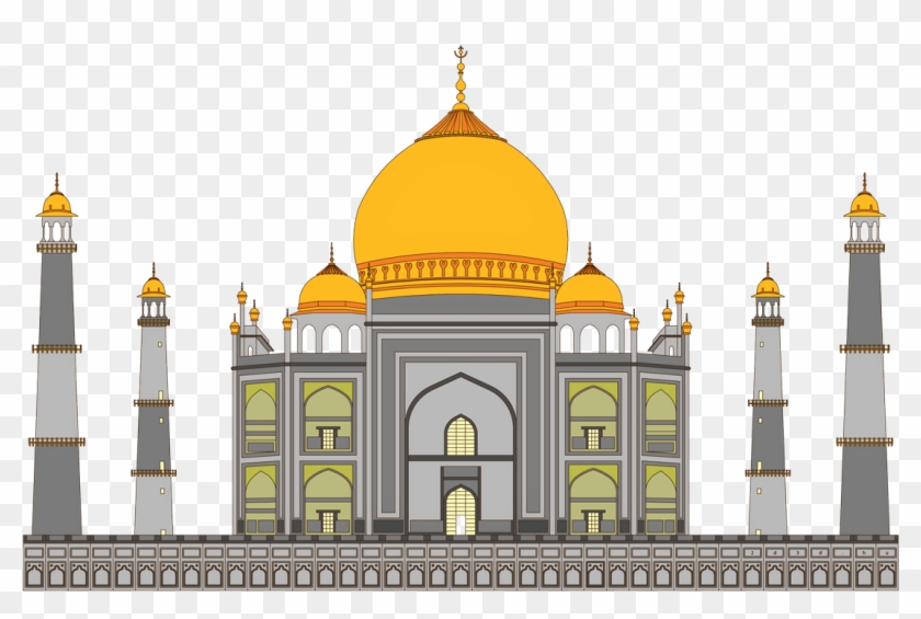 Taj Mahal Vector - Dome Clipart