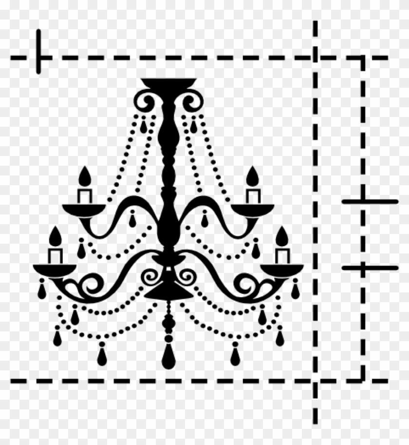 Interior Design - Chandelier Drawing Clipart #2936115