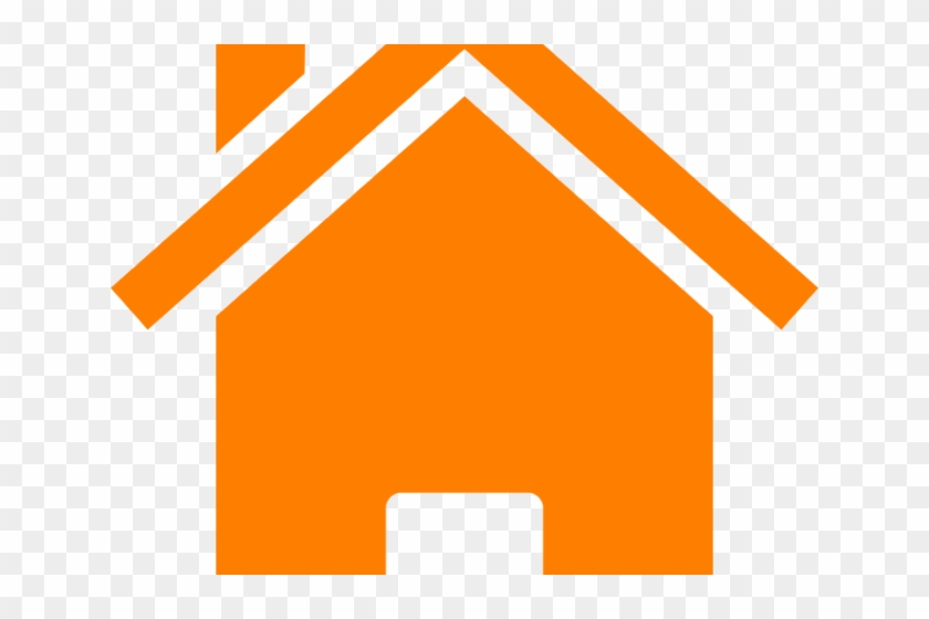 House Clipart Orange - Gold House Clip Art - Png Download #2937112