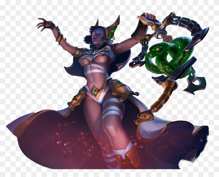 Androxus Paladins Revolver Png - Paladins Seris Jade Priestess Clipart