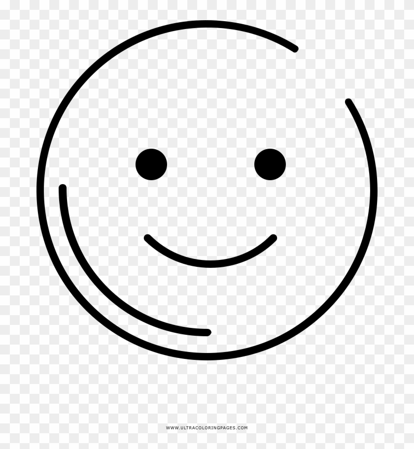 Smile Emoji Coloring Page, Printable Smile Emoji Coloring, - Smiley Clipart #2937452