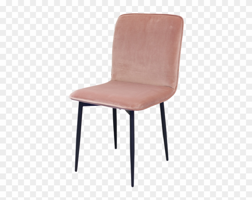 Lucio Sidechair, Pink Velvet - Chair Clipart #2937625