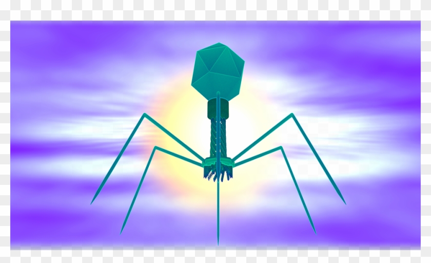 A Bacteriophage, In An Artist's Depiction - Alternative Of Antibiotic Therapy Clipart #2937900