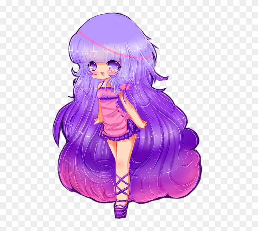 Image - Anime Purple Pink Hair Png Clipart