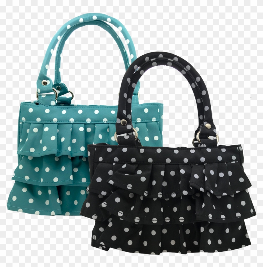 Polka Dot Ruffle Scripture Tote - Tote Bag Clipart
