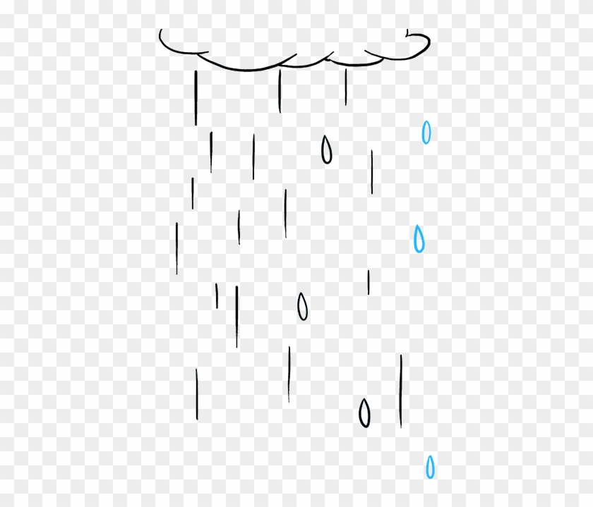 Drawing Raindrops Water Source Life - Draw Rain Clipart #2938380