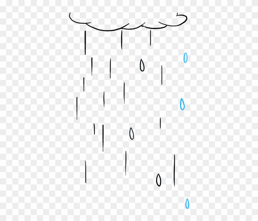 Drawing Raindrops Water Source Life - Draw Rain Clipart