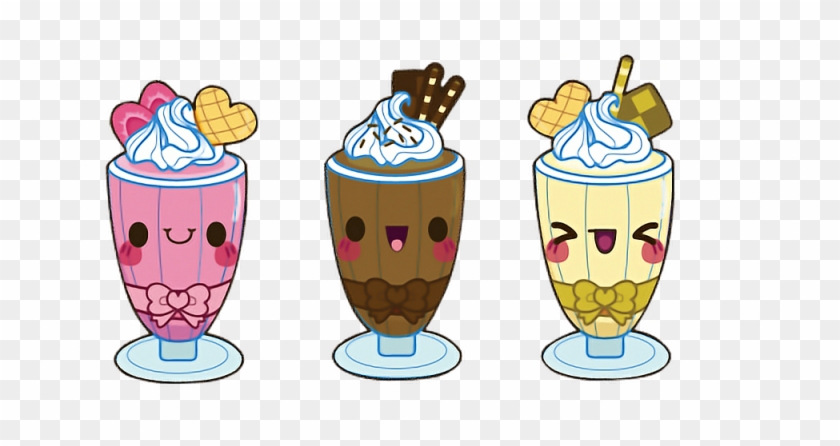 Kawaii Cute Milkshakes Trinken Milk - Kawaii Milkshake Clipart