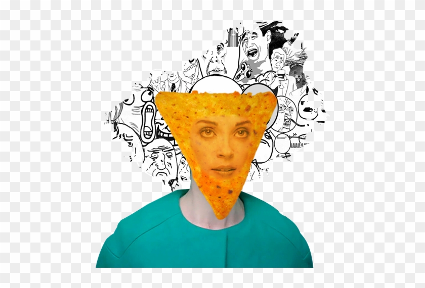 View Dorito Face , - Illustration Clipart