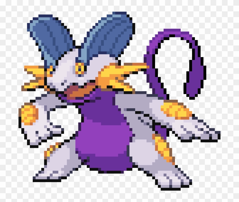 Fusion Of Swampert And Mewtwo - 8 Bit Swampert Clipart