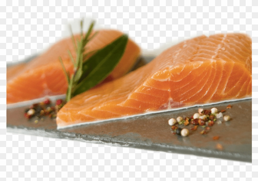 Salmon1 - Fish Slice Clipart #2939173