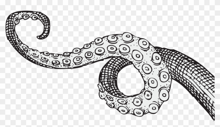 Tentacles Drawing , Png Download - Black And White Tentacles Drawing Clipart #2939766