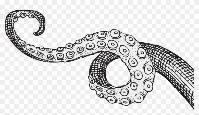 Tentacles Drawing , Png Download - Black And White Tentacles Drawing Clipart