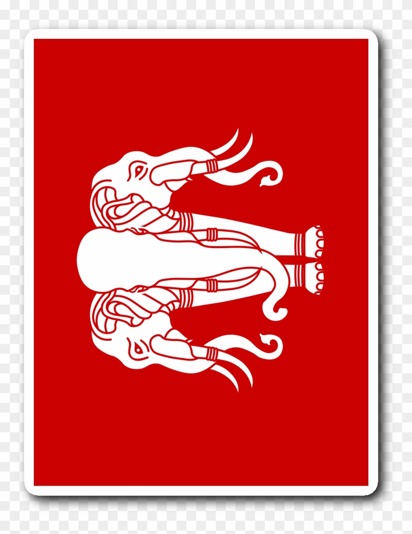 Red Flag Sticker - Graphic Design Clipart