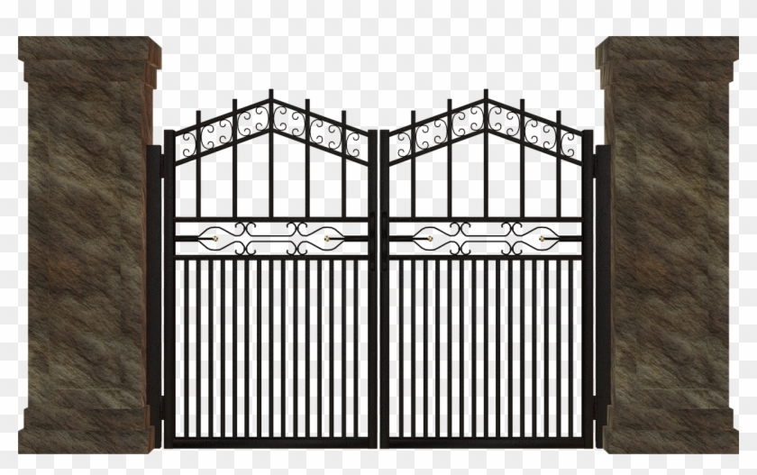 Goal Closed Input Door Png Image - Open Gate Png Clipart #2940822