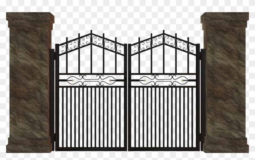 Goal Closed Input Door Png Image - Open Gate Png Clipart