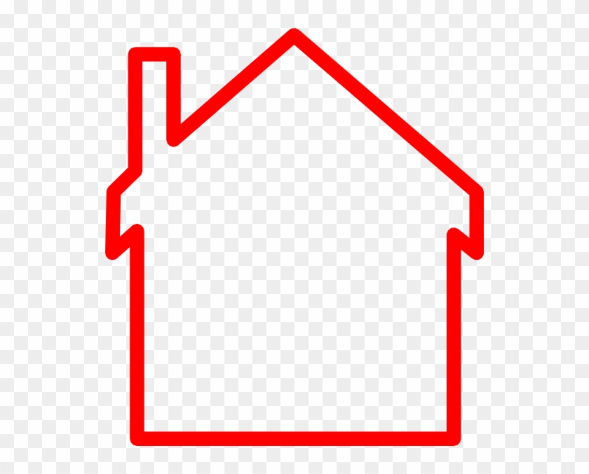 28 Collection Of Red House Outline Clipart - Clip Art - Png Download