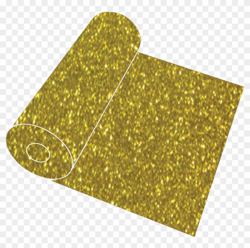 20" Gold Glitter Roll - Gold Clipart #2941139