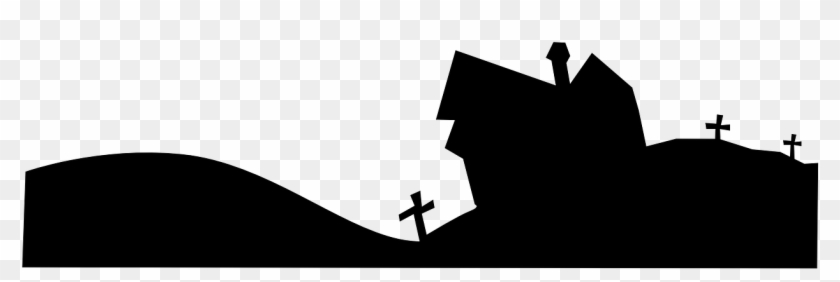 Graveyard Night Spooky Scary Png Image - Graveyard Vector Png Clipart #2941186