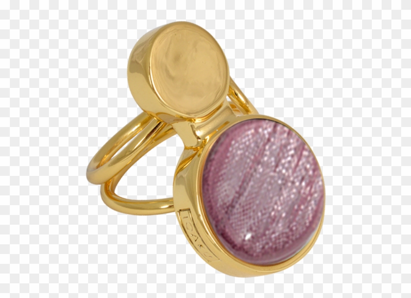 Moon Ring Gold/sparkle Pink - Ring Clipart #2941452