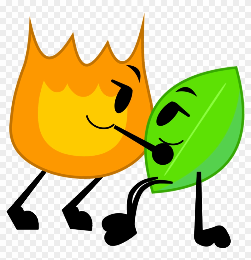 Sos Story Ep 1 Firey X Leafy - Battle For Dream Island Leafy And Firey Clipart