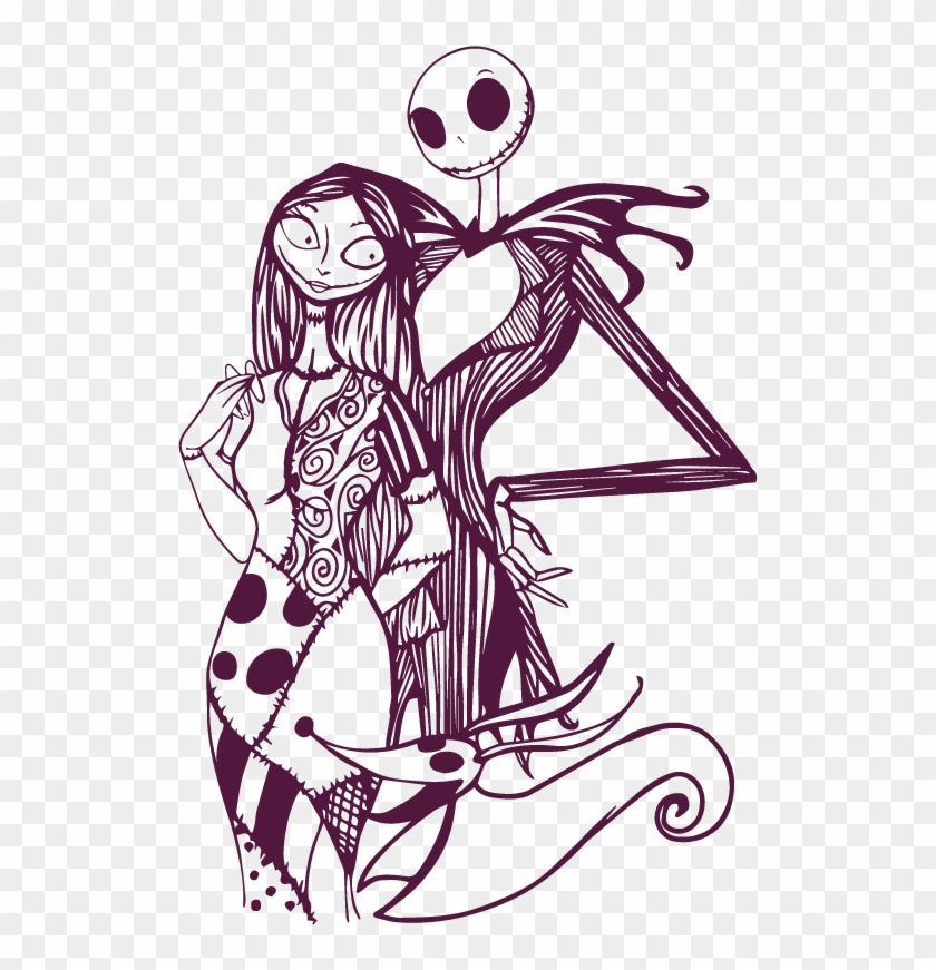 Jack Drawing Tim Burton - Drawing Jack And Sally Clipart #2942321