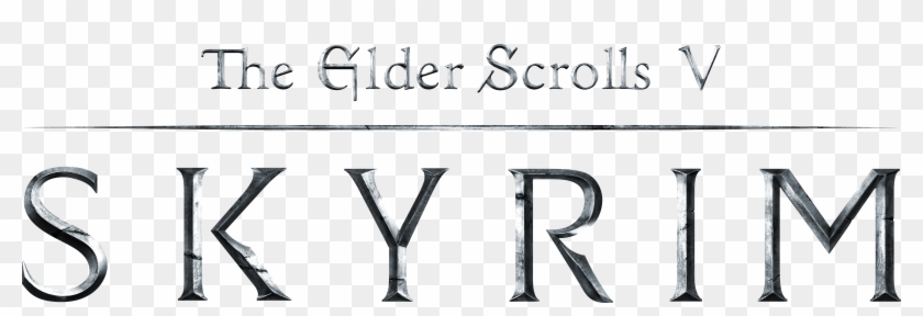 Skyrim Transparent Clear - Elder Scrolls V Skyrim Logo Clipart