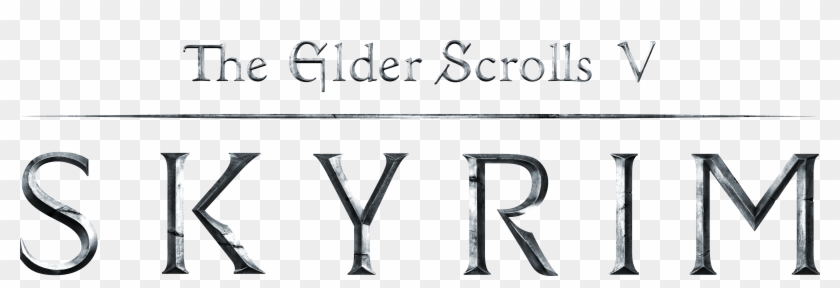 Skyrim Transparent Clear - Elder Scrolls V Skyrim Logo Clipart #2942489