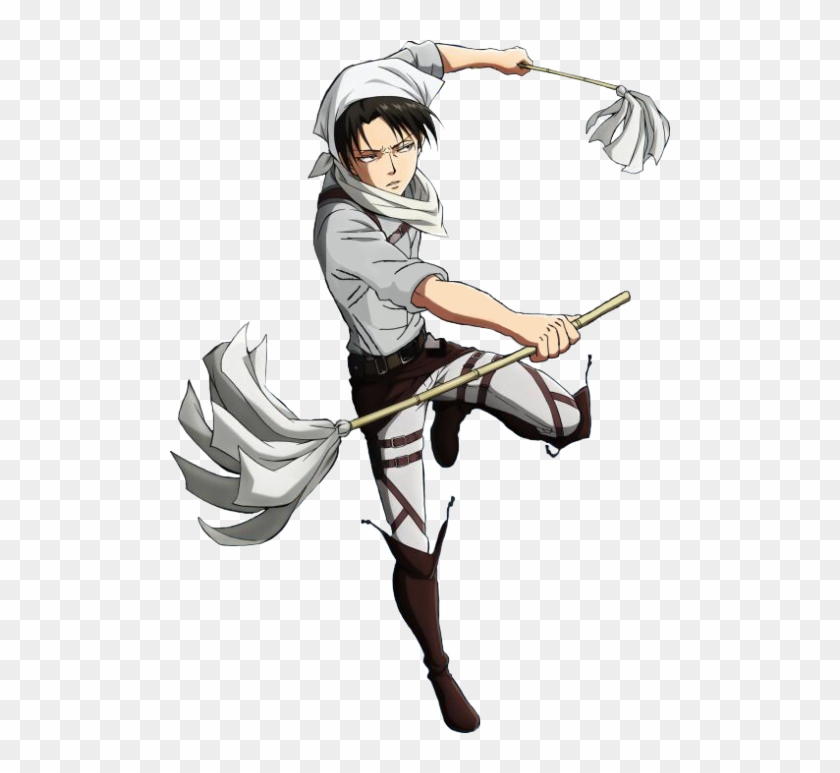Attack On Titan Levi Cleaning Clipart