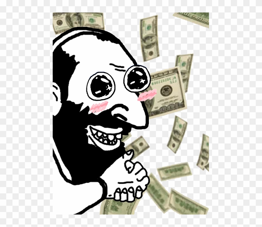 Post - Happy Merchant Money Clipart