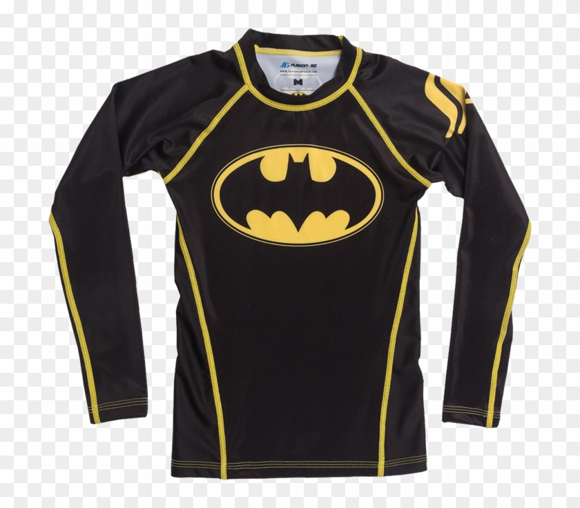Детский Рашгард Fusion Batman - Batman - Bm Neon Distress Logo Clipart #2942902
