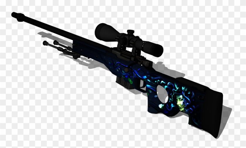 Awp Medusa Handwraps Gloves Cobalt Skull Png Awp Medusa - Awp Medusa Png Clipart #2942953