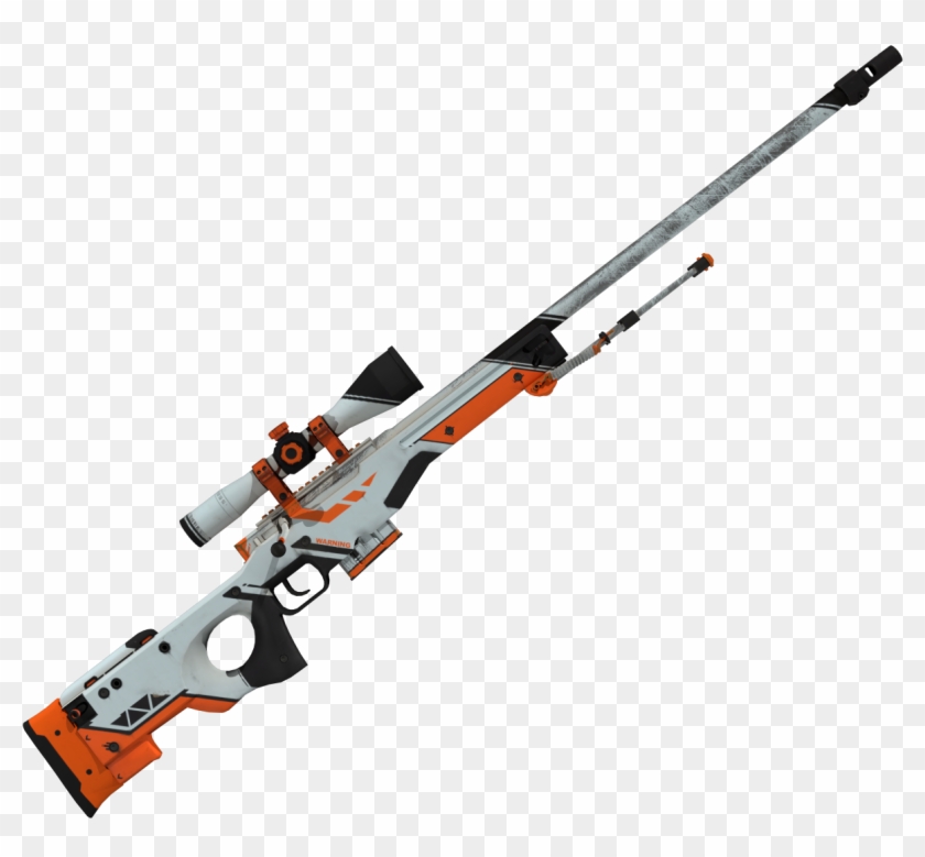 Awp Asiimov Render 45deg - Firearm Clipart #2943096