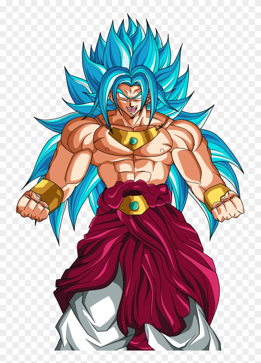 Broly Drawing Epic - Broly Ssj God Blue Clipart