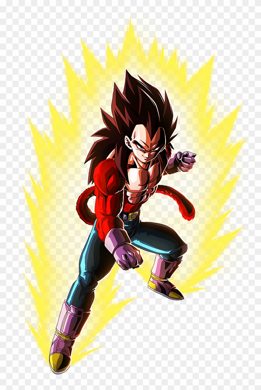 Who Boasts Invincibility] Super Saiyan 4 Vegeta Character - Dokkan Battle Vegeta Ssj4 Clipart