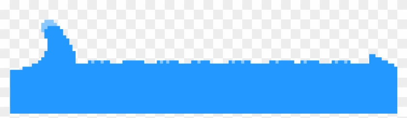 Ocean Waves - Electric Blue Clipart #2944810