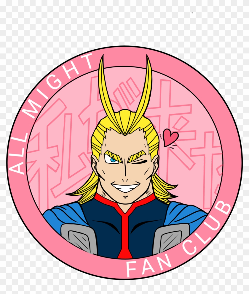 All Might Fan Club Patch - Pressing Clipart