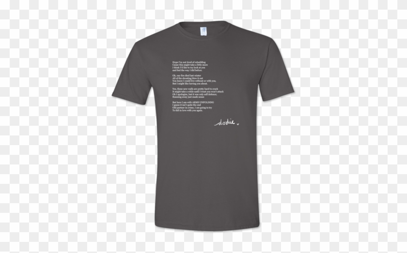 Arms Unfolding Charcoal T-shirt - Dodie Tour Merch 2019 Clipart #2945999