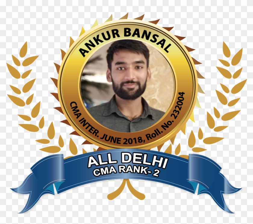 Current Top Rankers 2018 Ankur Bansal Cma Delhi Rank - Club De Tennis De Table Clipart #2946398