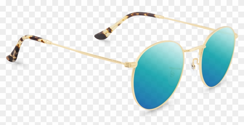 Dean Blue Oval Sunglasses Polette Png Chasma Pink Png - Plastic Clipart